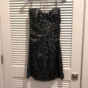 Black and Silver Cocktail Dress